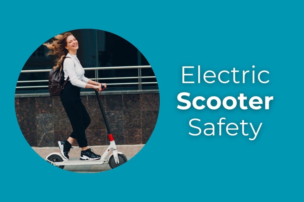 safety using electric scooter